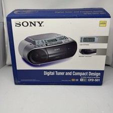 Sony CFD-S01 CD Cassette AM/FM Radio Boombox Stereo Player - NIB Box