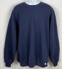 Vintage Y2K Russell Athletic Dark Blue Crewneck Sweater Men  s Size 2XL