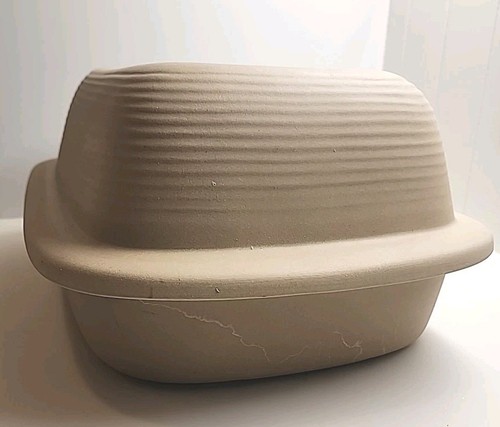 Sartén tostadora PAMPERED CHEF Family Heritage de gres 17 x 11 con tapa cubierta de cúpula - Imagen 5 de 9
