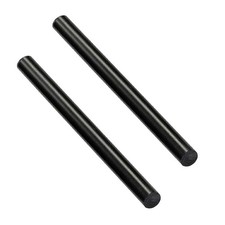2 PCS HDPE Rod High Density Polyethylene Round Black 3/4 x 13 Inch