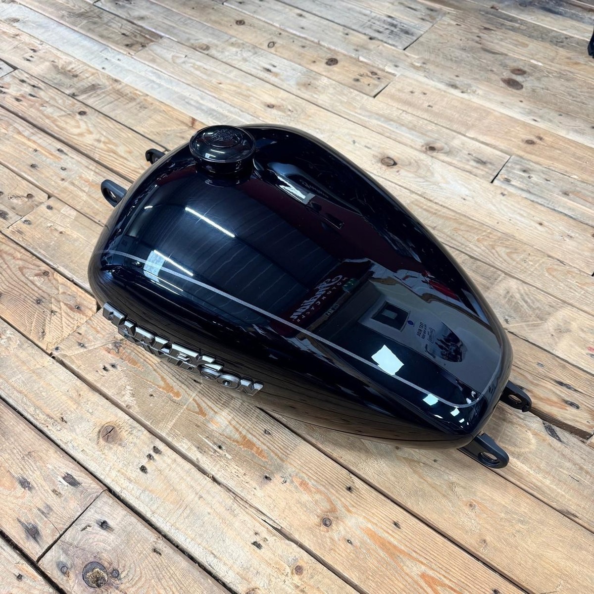 Harley-Davidson Vivid Black M8 Softail Street Bob Tank With Fuel