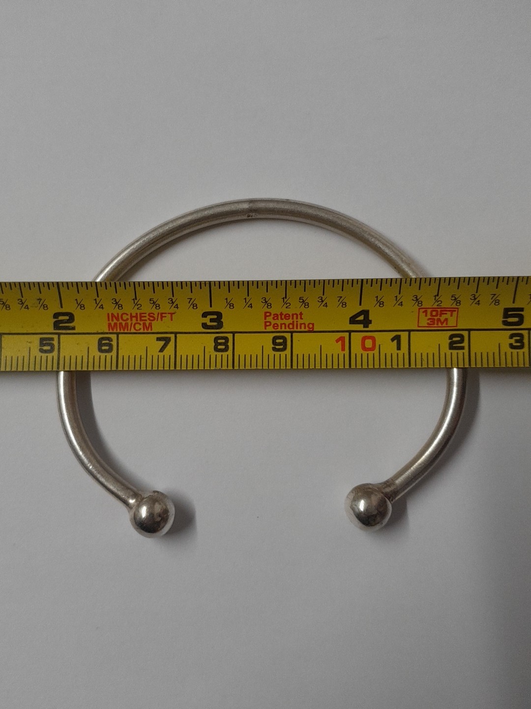 Vintage 925 Sterling Solid Silver Torque Bangle 1… - image 2