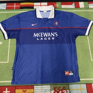 Glasgow Rangers Home Shirt 1997/1999 Size XL Vintage Original