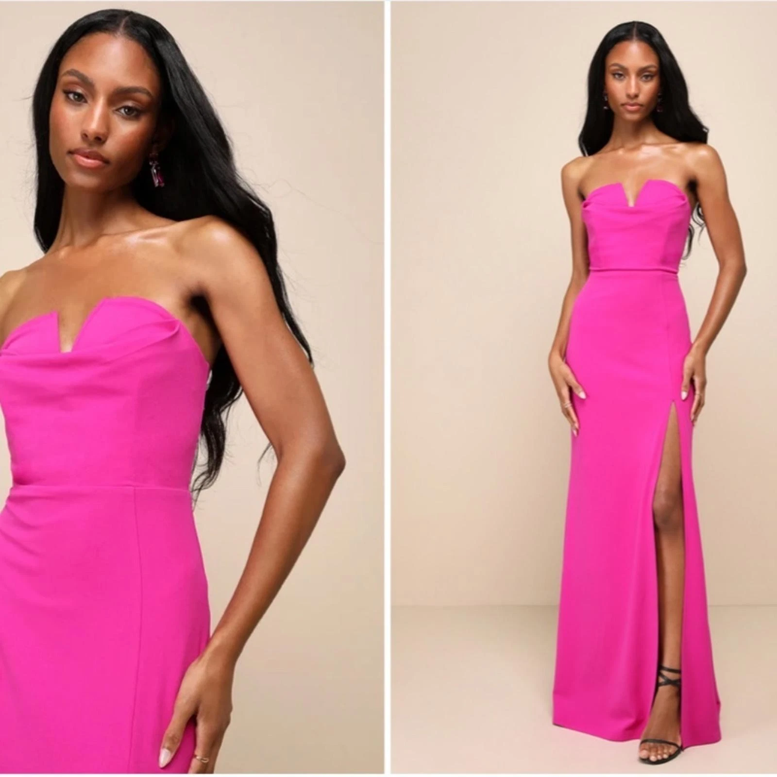 LULUS Maxi abito LULU's sexy chic matrimonio ballo evento formale cocktail elegante bustier