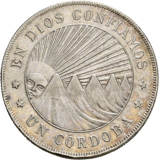 Künker: Nicaragua 1 Cordoba 1912 Silber