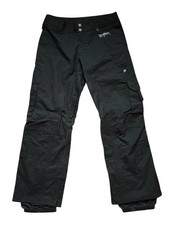 Men  s Burton Black Stow Cargo XS Snowboard Ski Pants EUC WORE 1X