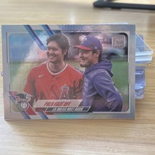 Topps 2021 Update Series US125 Pals Face Off Shohei Ohtani Kohei Arihara Foil
