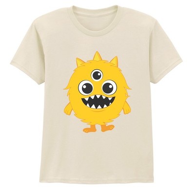 Kleines gelbes dreiäugiges Monster Jungen Mädchen Kinder T-Shirt Geschenk für Kinder