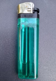 Cigarette Lighter BULL Brand Turquoise Blue Transparent Colour x 1 Single Piece