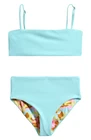 New! $50 Maaji Girls Sea Glass Reversible 2 Piece Bikini Swimsuit Sz 10