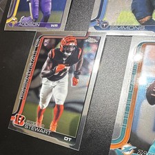 Topps Chrome NFL 6 Cards Addison Simmons Hamilton Wilson Mack Stewart 2024