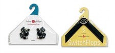 Lindsay Phillips SwitchFlops Lot: Black Interchangeable Size S 5/6 Jules Snaps