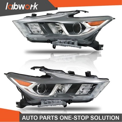 Labwork Headlight For Nissan Maxima 2016-2018 LED Set Driver and Passenger Side