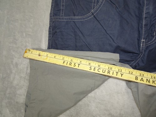 Hang Ten Colorblock Shorts Men's Size 32 Gray Navy Surf Skate Casual Cotton Blen - Picture 9 of 14
