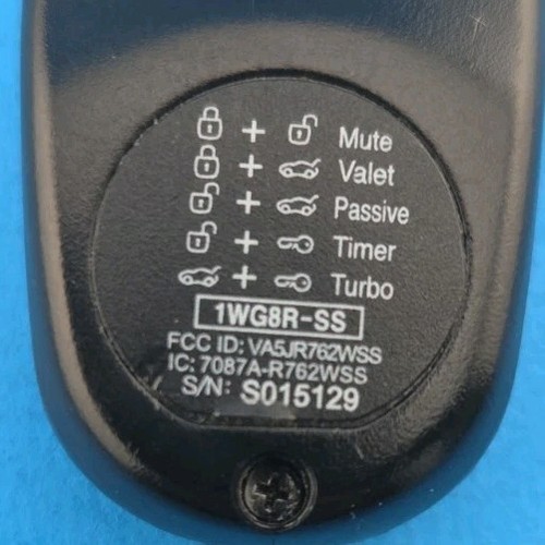 Compustar 1WG8R-SS 4-Tasten VA5JR762WSS Fernstart Sender Fob - Bild 3 von 3