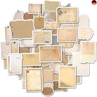Tiesome 80 StüCk 2 Stile Scrapbooking Sticker, Beschreibbar Vintage Dekopapier