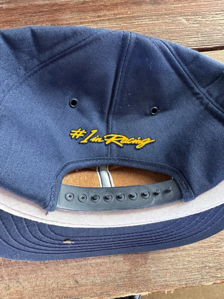 De colección Goodyear Tires #1 in Racing Snapback Sombrero Gorra Azul Cuerda Swingster Leer Foto 2 de 4