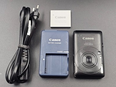 Canon IXUS 100 IS 12.1 MP Digitalkamera Schwarz - Funktionstüchtig