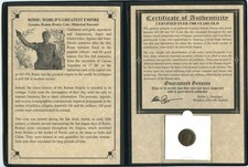 Roman Emperors Bronze Coin Album 27 BC-476 AD Portraits Included