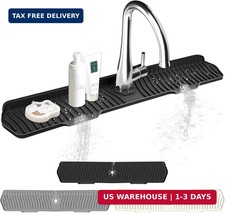 Kitchen Sink Splash Guard Gen2-30" x 6'' Silicone Sink Mat Splash Guard fit for