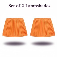 Set of 2 - 16 inch / 40cm straight empire premium softback lampshade in silk