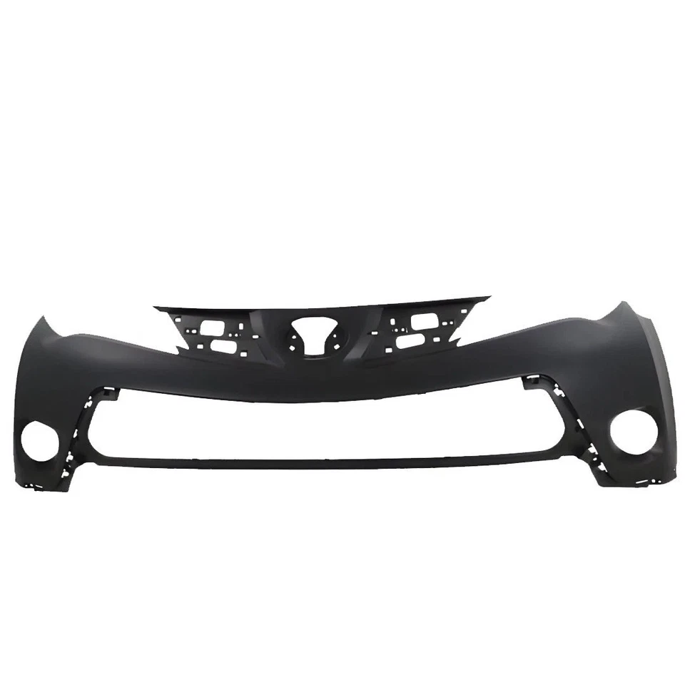 Front Bumper Cover Primed Plastic & Fog Lights Kit For 2013-2015 Toyota RAV4 Foto 3 de 4