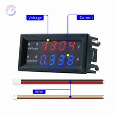 M4430 DC 100V 200V 10A Four-Digit LED Panel Meter – Five-Wire Volt Amp Display