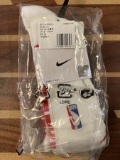 Nike NBA Authentic XL Crew Socks White Quick Player Team Issued On Court