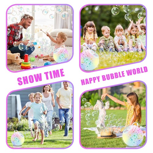 Bubble Machine for Toddlers Kids & Pets with Remote Control, Automatic Rotati... - Picture 6 of 7