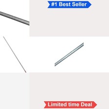 8-32 Threaded Rod 12 Inch Zinc Plated Steel Coarse Fully Threaded Pack of 10