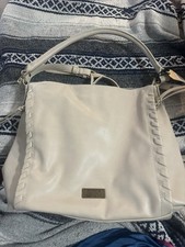 Frye Aurora Hobo Tote Handbag Purse Faux Leather Beige Double Handles NWT