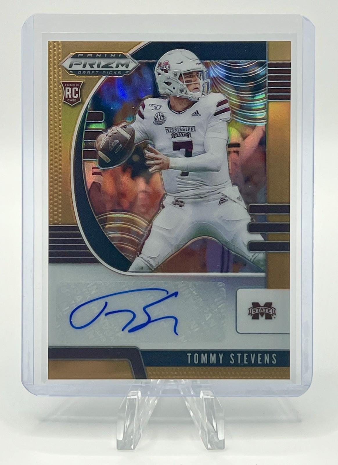 Tommy Stevens Panini Prizm Draft Picks #277 Autograph-Orange