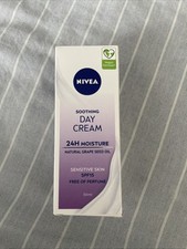 NIVEA Day Cream 24-Hour Moisture Soothing SPF15 for Sensitive Skin 50ml