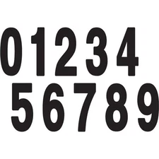 Factory Effex - 02-4472 - Standard Numbers 8in., Black - No. 2