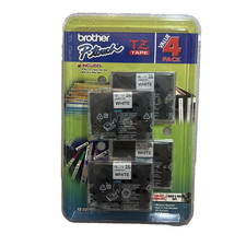 Brother TZ-231 Tape 4 Pk Black Ink White Tape...