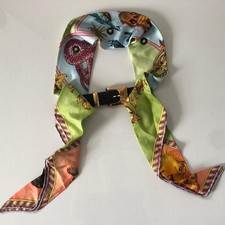 Rare GIANNI VERSACE 1990s Vintage Silk Scarf Belt - GENUINE