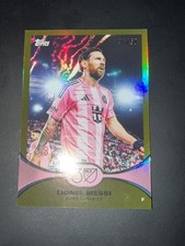 2025 Topps MLS 30th Anniversary Lionel Messi #22 Gold Foil /50 Inter Miami CF