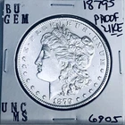 1879 S BU GEM MORGAN SILVER DOLLAR UNC MS+++ U.S. MINT RARE COIN 6905
