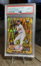 2023 Topps Chrome Gilded Mariano Rivera RayWave Gold Etch /25 PSA 10 Yankees
