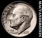 1955 Silver Roosevelt Dime-Choice Gem BU Lustrous No Reserve #i6651