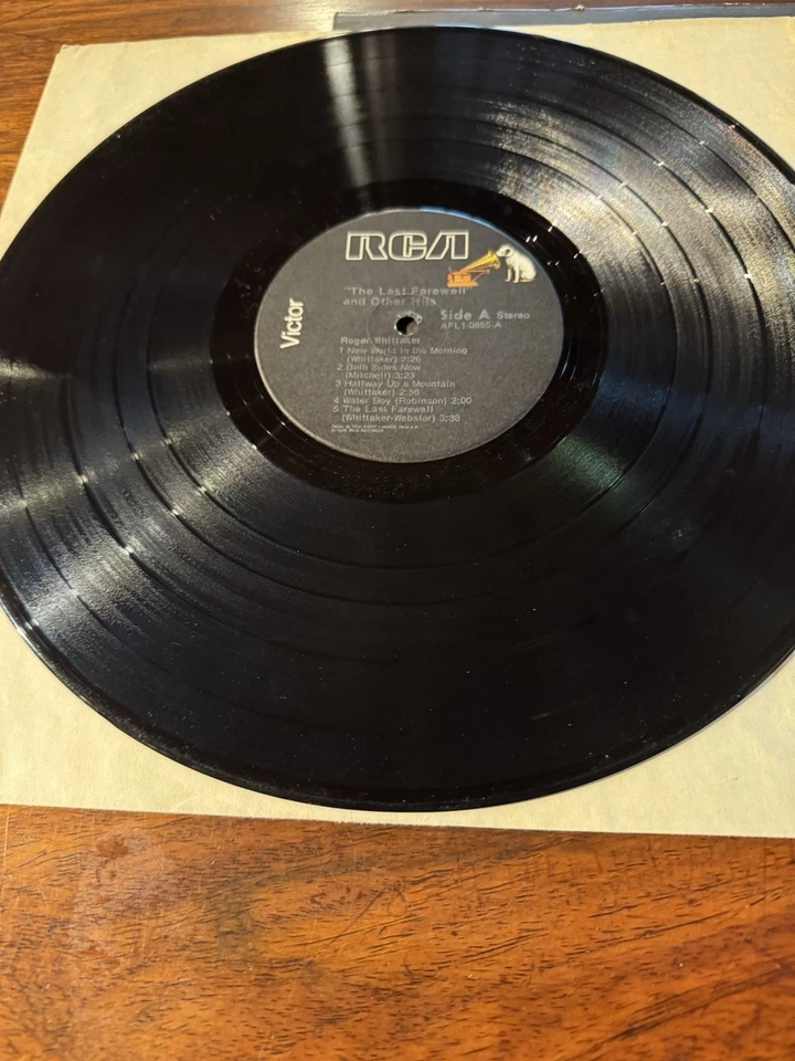 1975 Roger Whittaker The Last Farewell Record Vinyl 33 RPM LP RCA APL1-0855 EX Foto 3 de 4