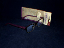 Foster Grant Color Read Reading Glasses With Bonus Case 3.25 Purple     G21