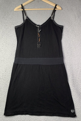 Y2K Miss Me Dress Womens Size Medium Black Miss Me Collection Cotton Sleeveless