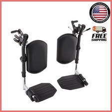 Adjustable Elevating Legrest with Swing-Away Footrest for Wheelchair Comfort