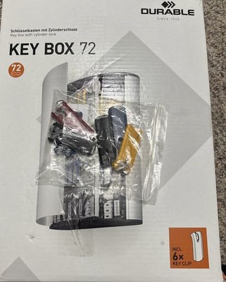 Durable Key Box 72 1955 23 - Attractive Aluminum Key Box Holds 72 keys  NIB