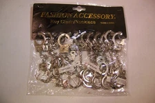 12pc MINI CHROME LOCKING HAND CUFF KEYCHAINS WITH KEYS 4 INCHES LONG NEW
