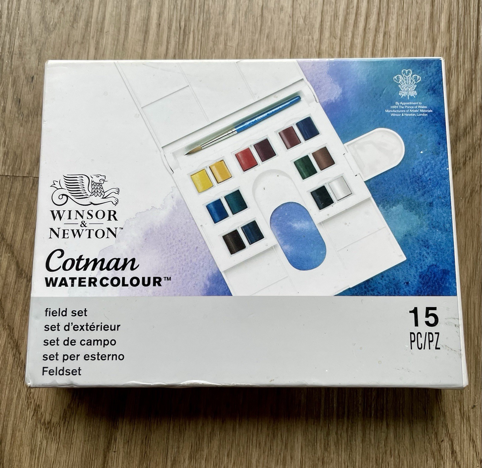 Brand New Winsor & Newton 15 Piece Cotman Watercolour Paint Set  - Field Set.