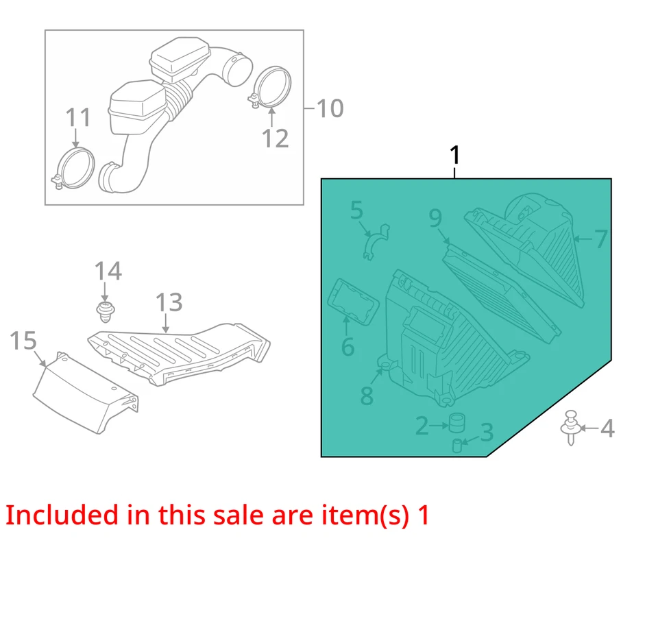 CAJA LIMPIADOR DE AIRE Hyundai Santa Fe Kia Sorento 10 11 12 13 281102P200 1263561 Foto 3 de 4