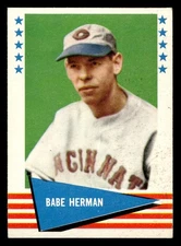 1961 Fleer #114 Babe Herman Excellent+ Reds  ID:462879