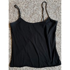 Old Navy Womens Black Slim Strap Cami Layering Sleeveless Tank Top